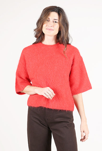 Pistola Micah Alpaca Sweater, Ruby 