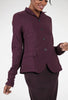 Rundholz Sig Stretch Ruched Sleeve Jacket, Ruby 