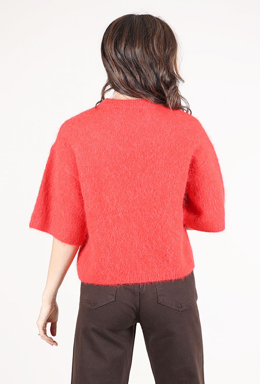 Pistola Micah Alpaca Sweater, Ruby 