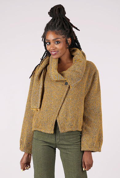 Lurdes Bergada Scarf Collar Jacket, Dijon 