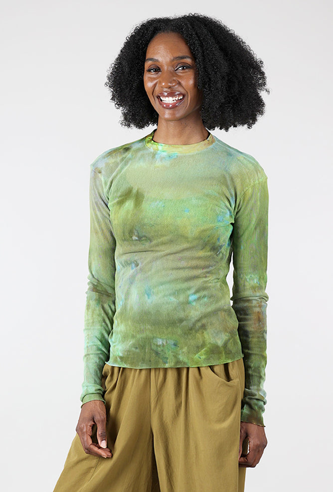 Heyne Bogut Hand Dyed Mesh Tee, Grass 