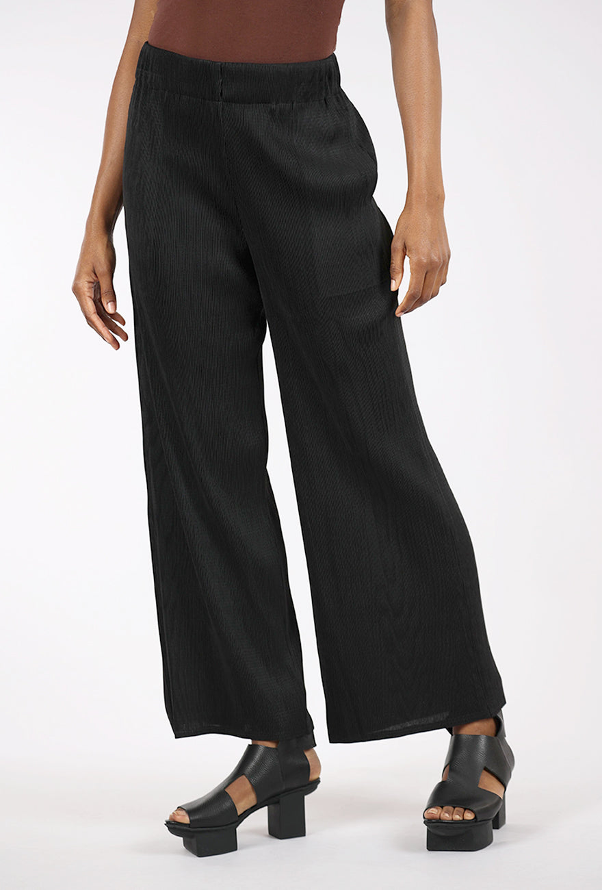 Olivia by Habitat Parisian Pleats Occasion Pants, Black 
