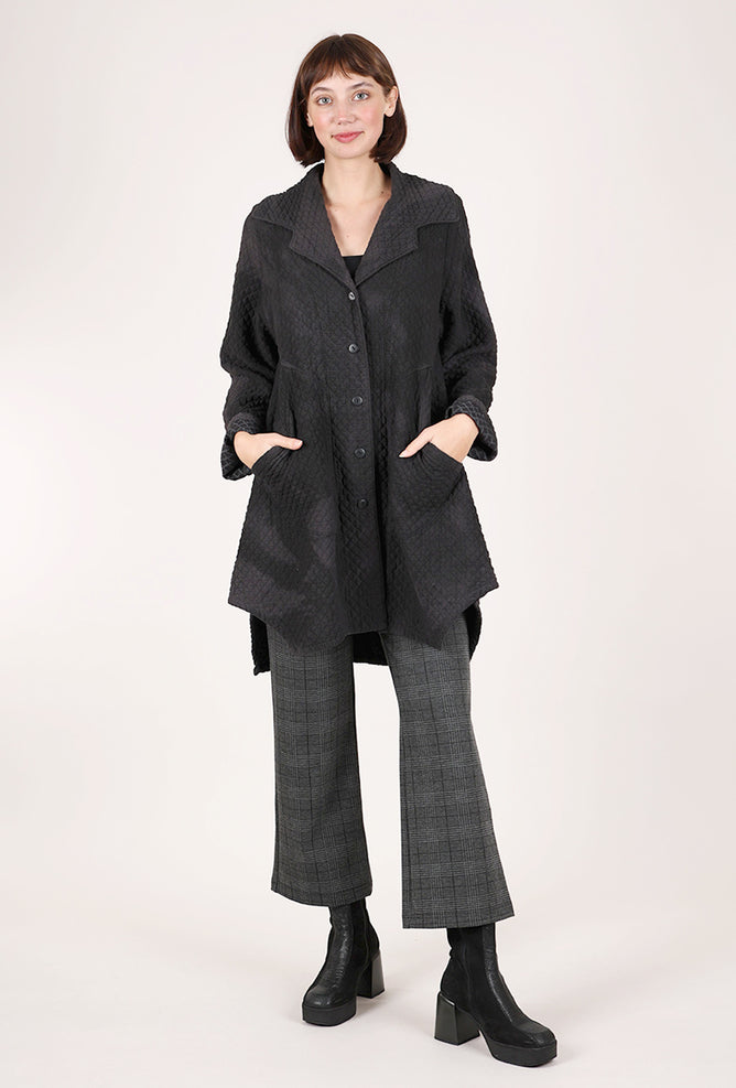 Cynthia Ashby Linus Quilted Jacket, Soot 