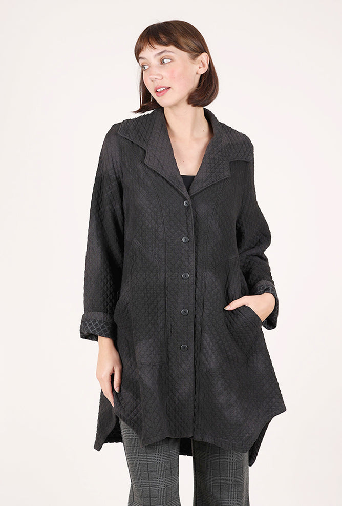 Cynthia Ashby Linus Quilted Jacket, Soot 