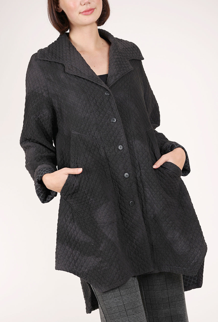 Cynthia Ashby Linus Quilted Jacket, Soot 
