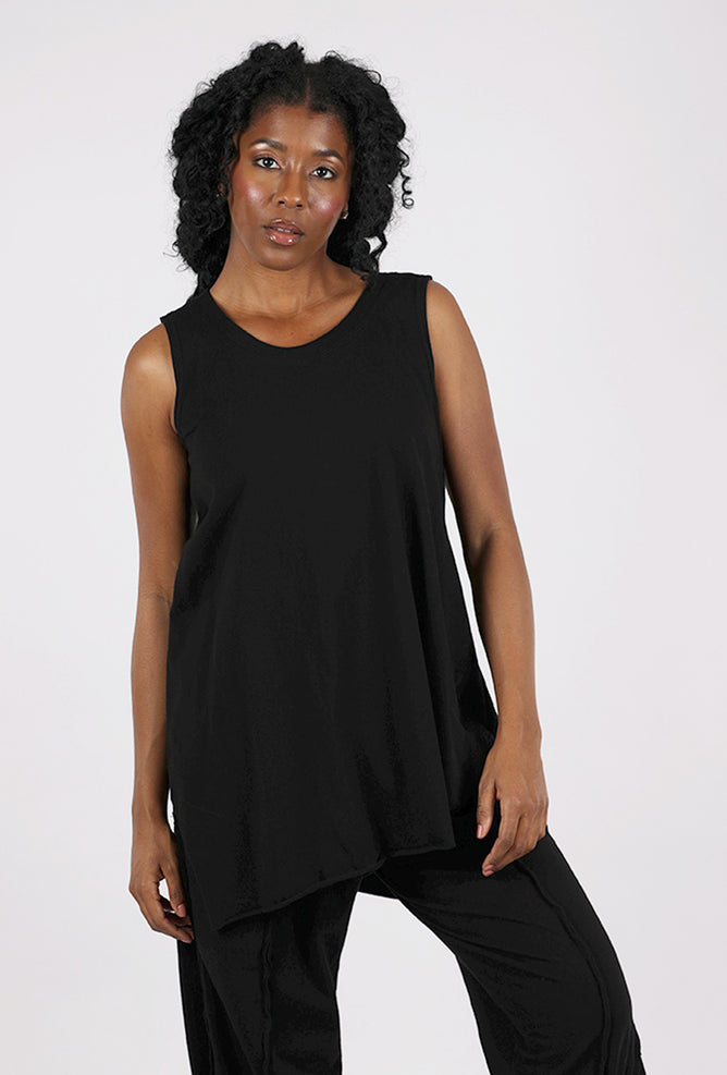 Cynthia Ashby Knit Layer Tunic, Black 