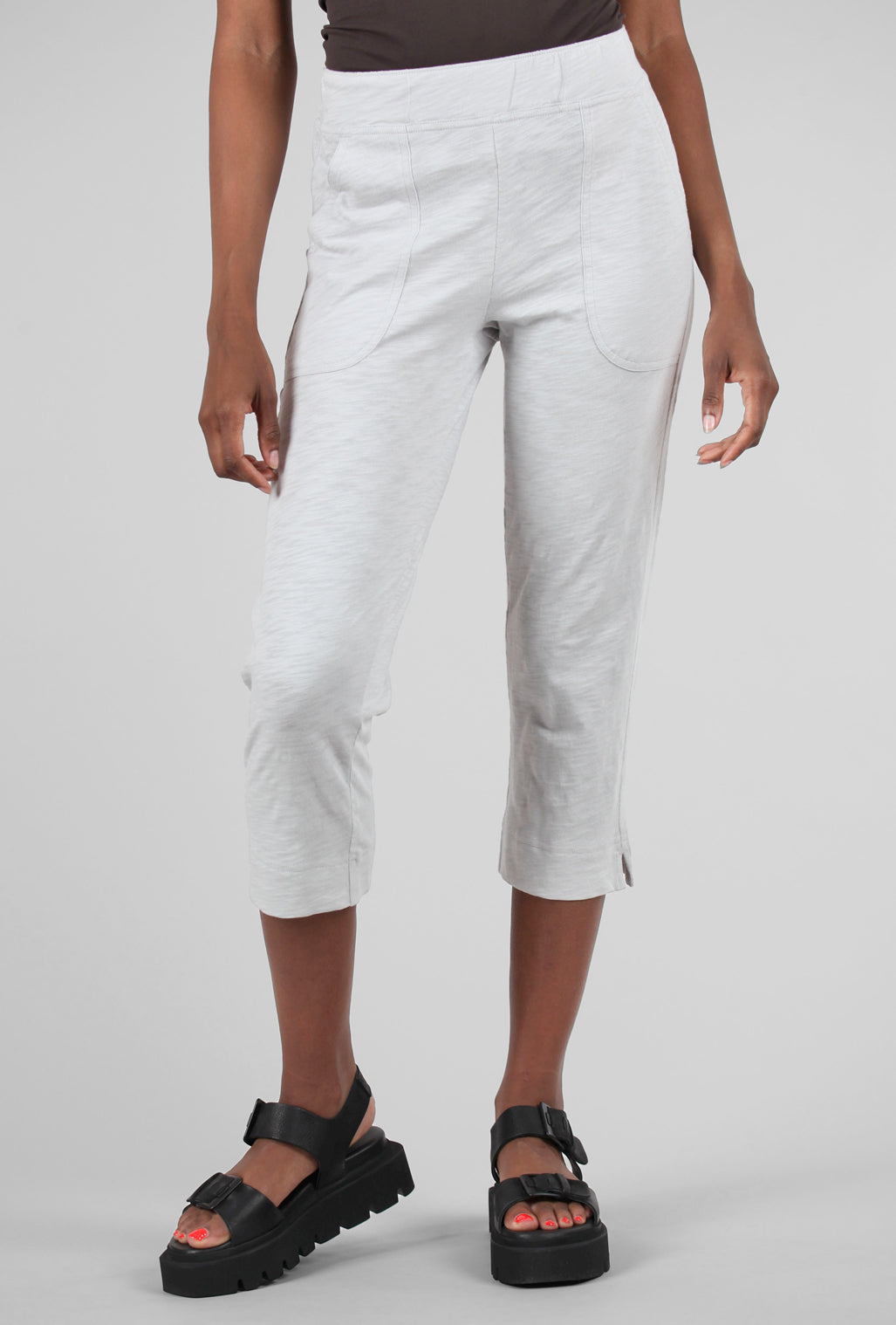 Escape by Habitat Cotton Slub Pocket Capri, Dune 