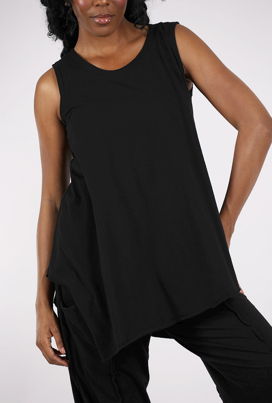 Cynthia Ashby Knit Layer Tunic, Black 