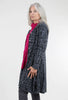 Fenini Metro Print Knit Shirtdress, Gray 