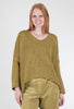 Alembika Pullover High Low Sweater, Ochre 
