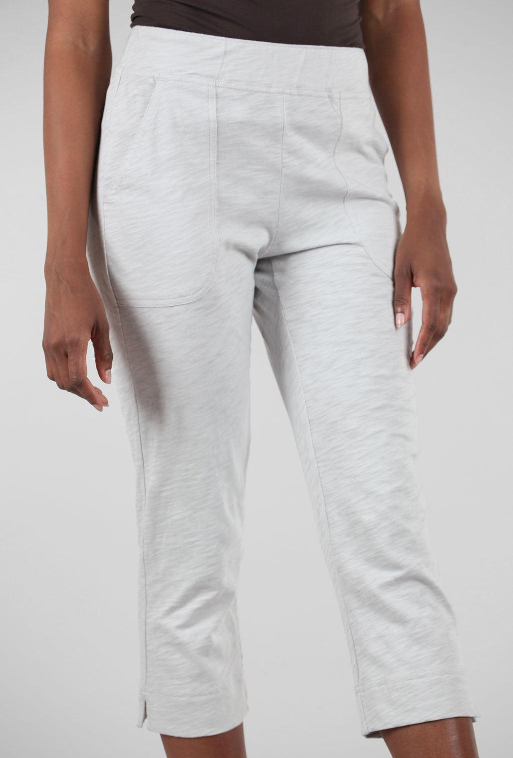 Escape by Habitat Cotton Slub Pocket Capri, Dune 