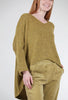 Alembika Pullover High Low Sweater, Ochre 