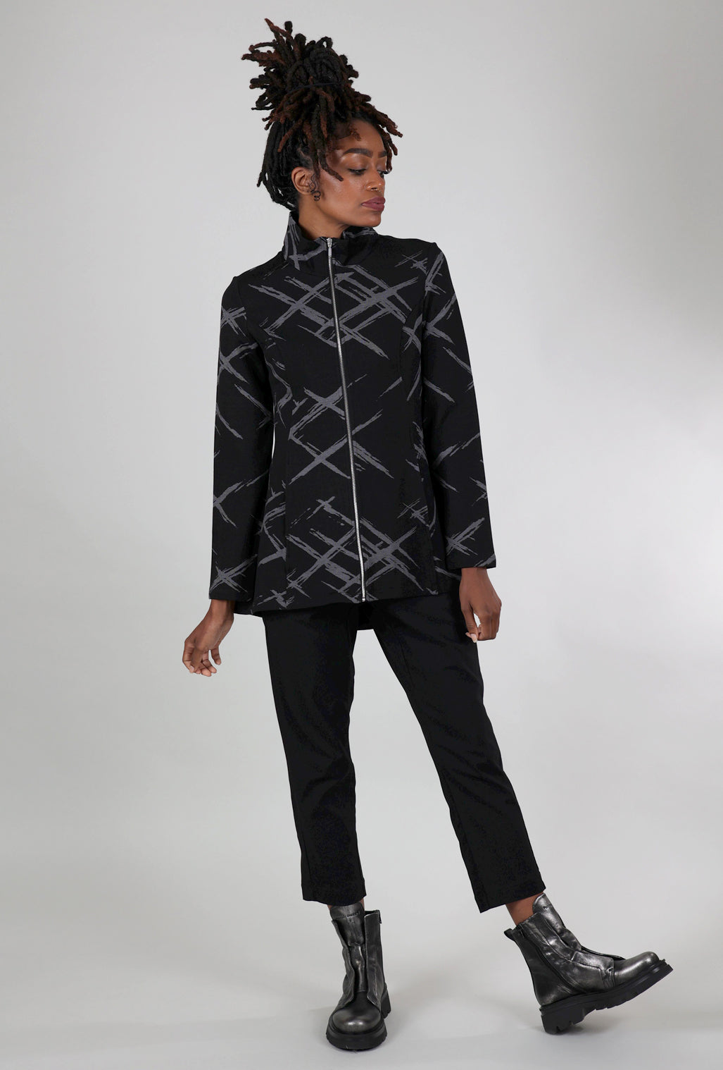 Liv Ponte Jacquard Stella Jacket, Black 