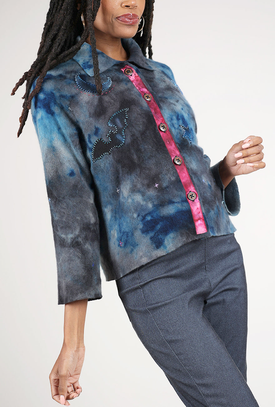 Galadriel Mattei Polo Decon Relaxed Crop, Nocturne 