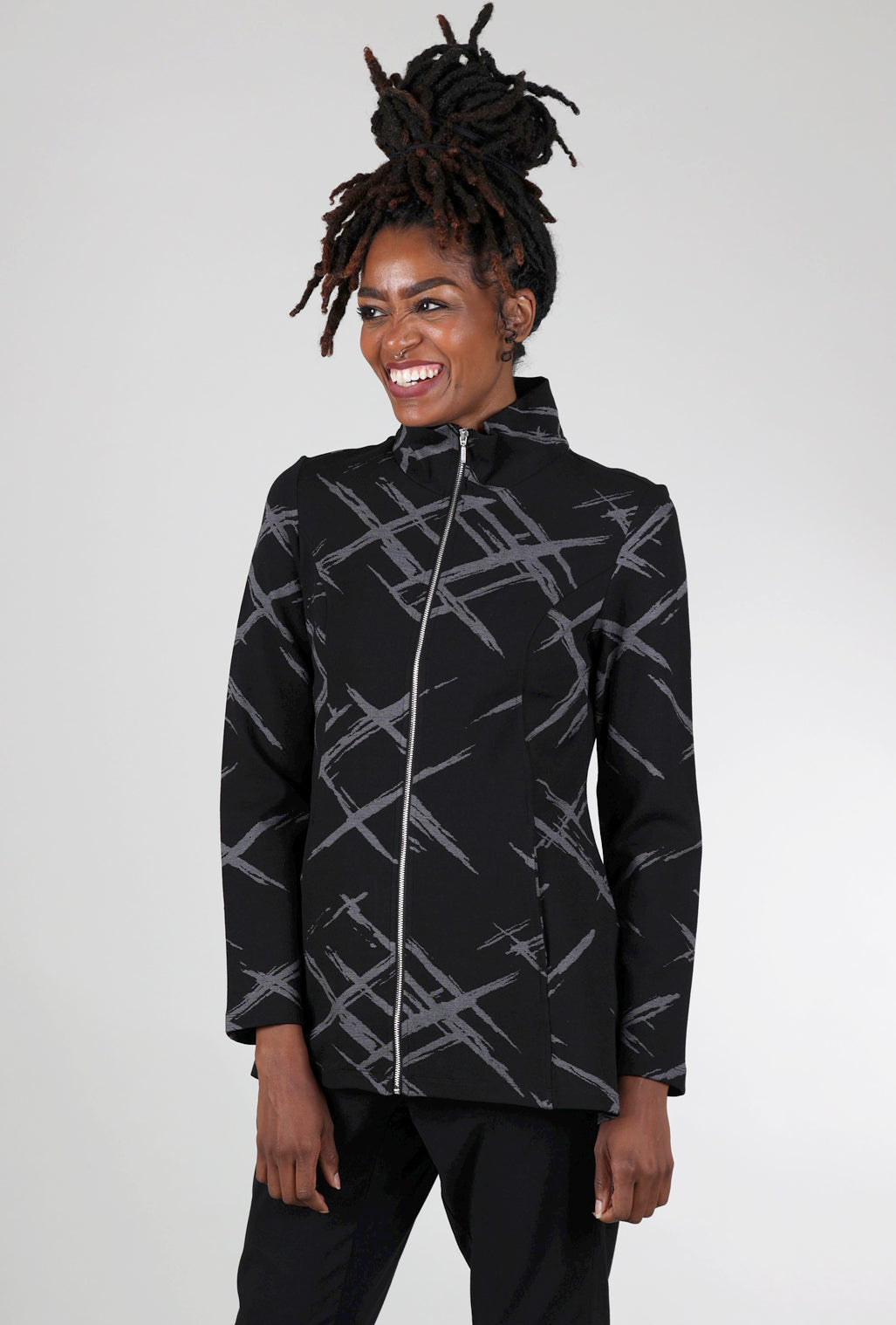 Liv Ponte Jacquard Stella Jacket, Black 