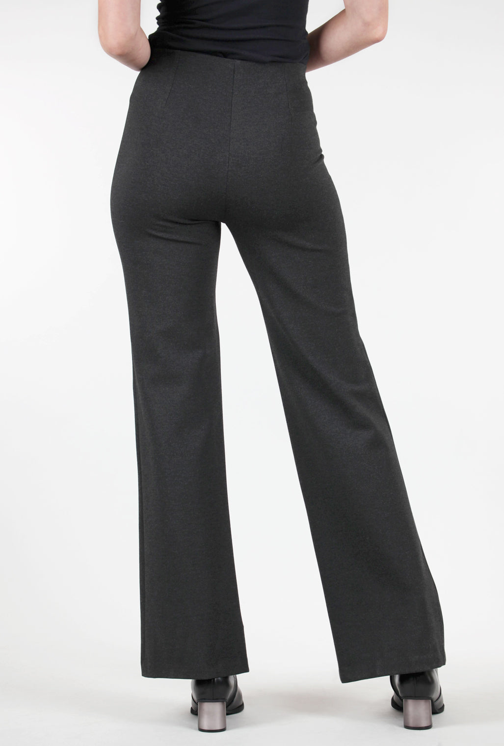 Equestrian Olivia Ponte Knit Pant, Dark Charcoal 