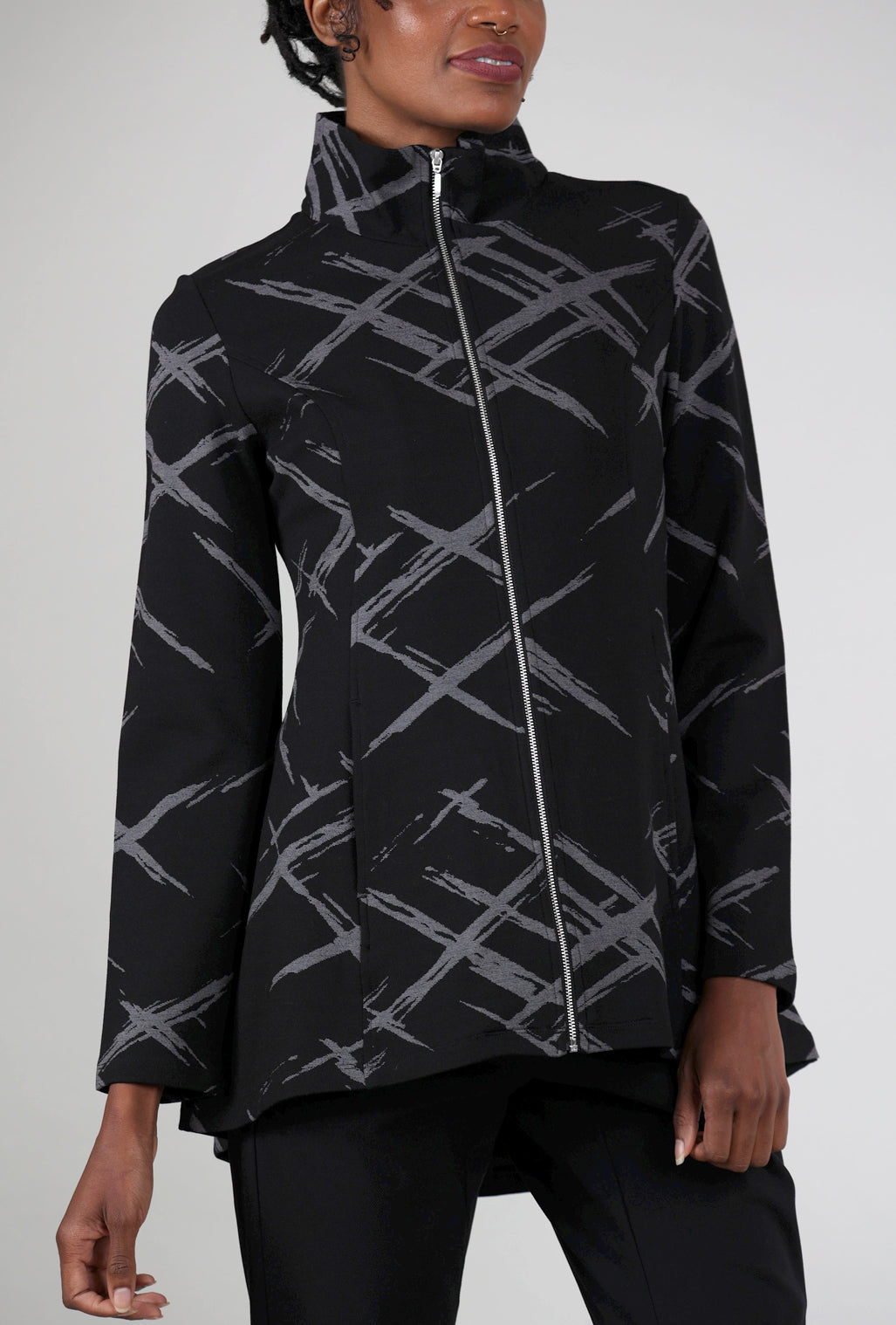 Liv Ponte Jacquard Stella Jacket, Black 