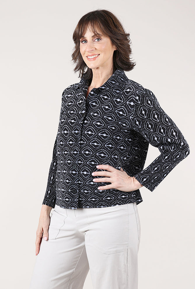 Olivia by Habitat Parisian Pleats Night Out Jacket, Black 