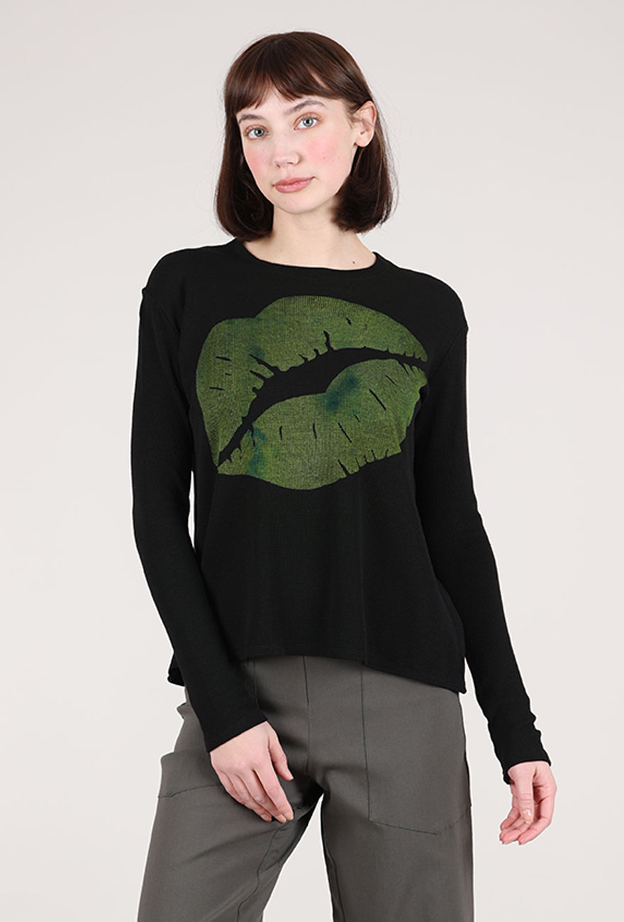 Heyne Bogut Kiss Me Thermal Top, Black/Khaki 