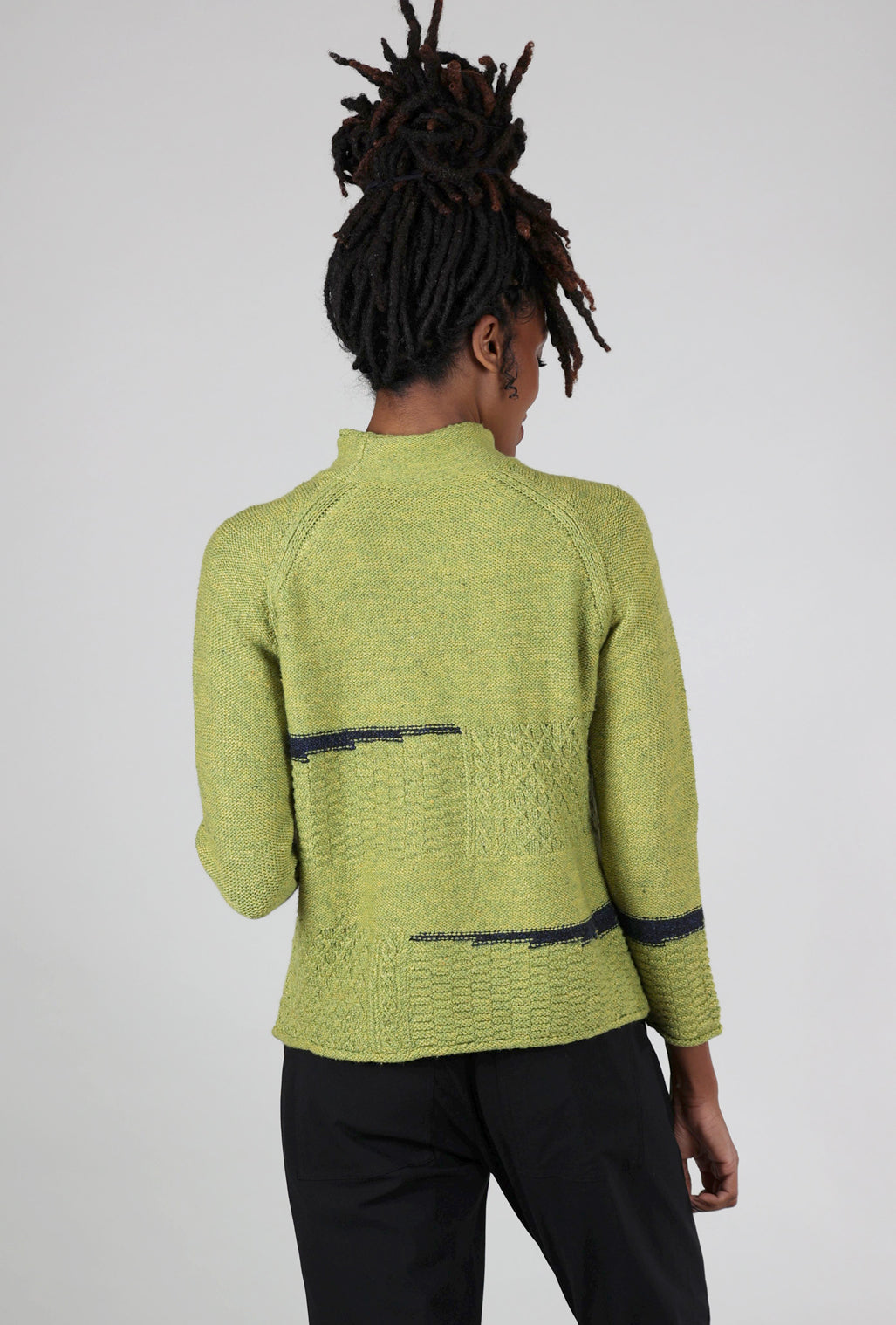 Habitat Harvest Tweed Mixed-Stitch Sweater, Pear 