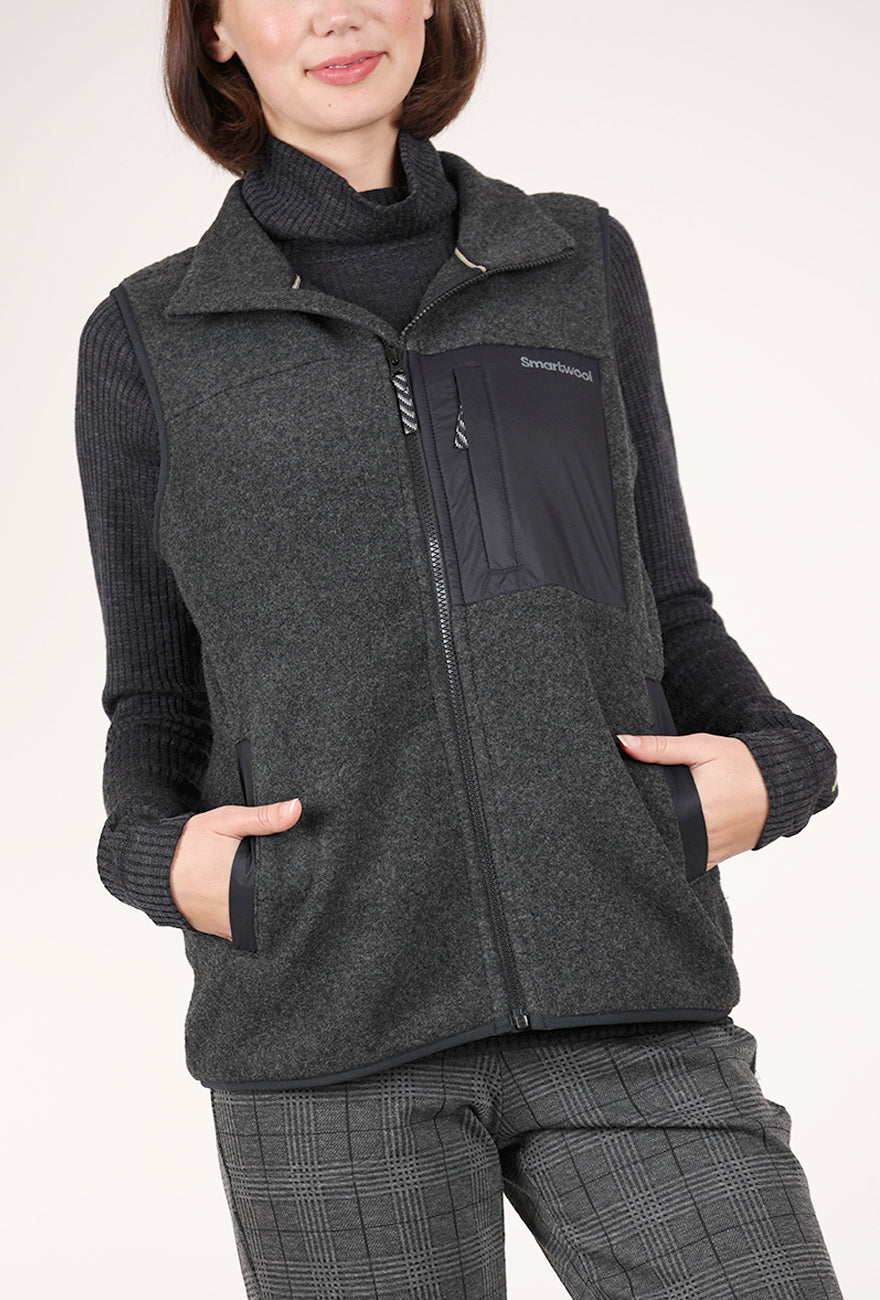 Smartwool Second Cut Fleece Vest, Black 
