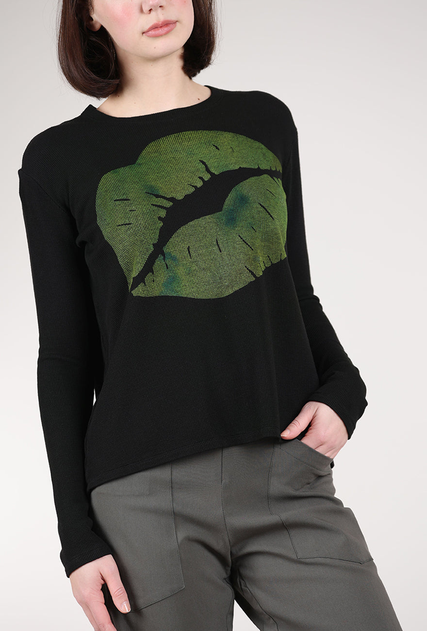 Heyne Bogut Kiss Me Thermal Top, Black/Khaki 