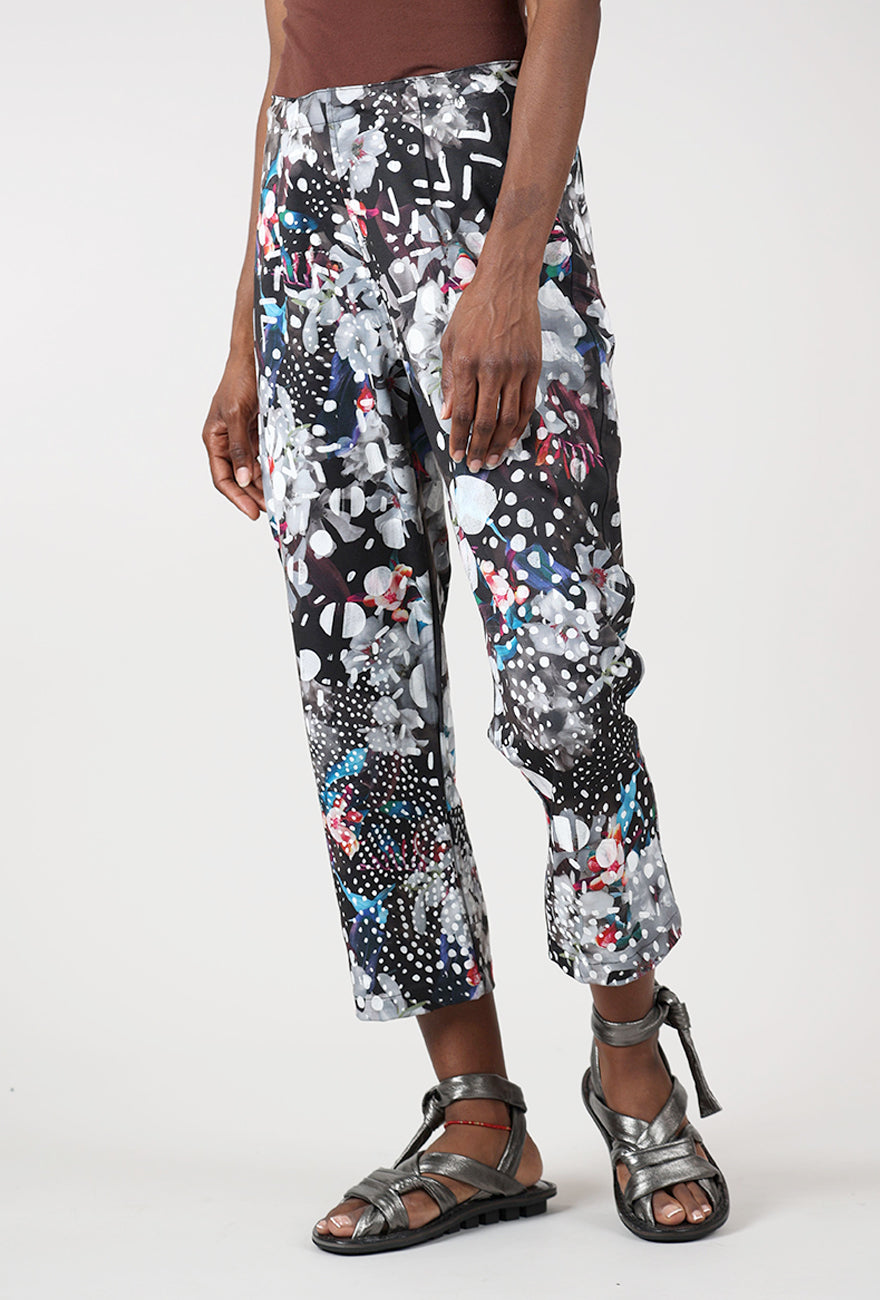 Kick Pant, Black Floral