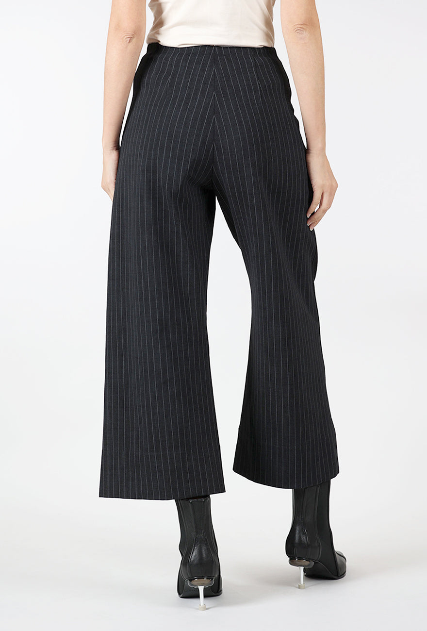 Ponte Tribute Pant, Granite Pinstripe
