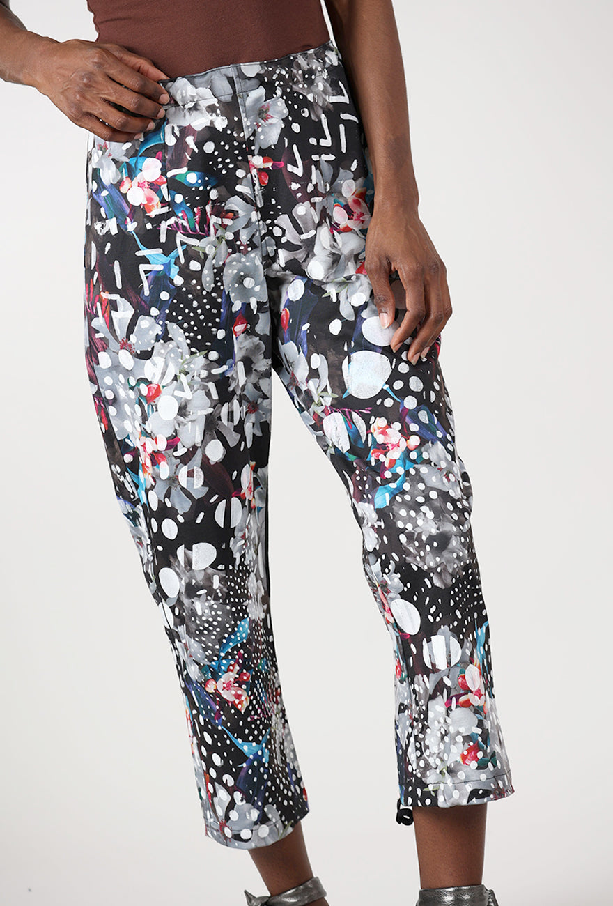 Kick Pant, Black Floral
