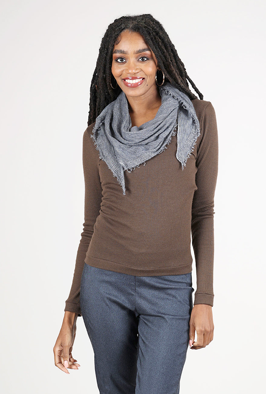 Grisal Love Mini Cashmere Scarf, Navy/Milk 