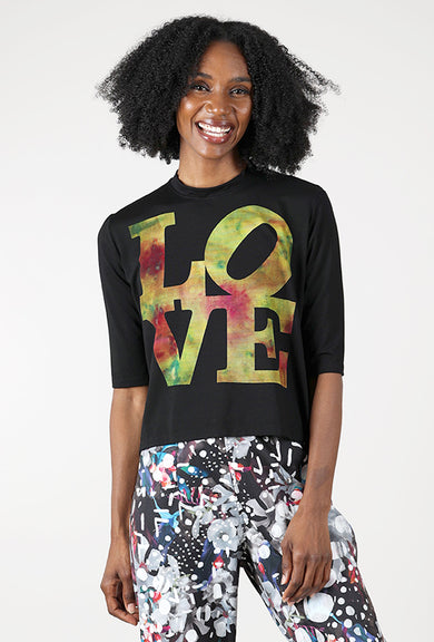 Heyne Bogut Love Tee, Black/Citrus 