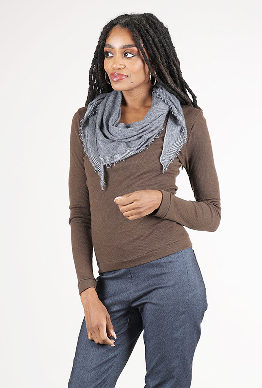 Grisal Love Mini Cashmere Scarf, Navy/Milk 