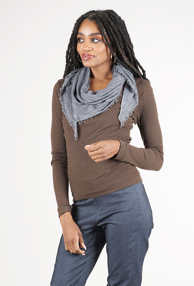 Grisal Love Mini Cashmere Scarf, Navy/Milk 