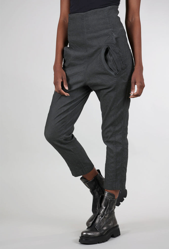 Rundholz Texture Twill Trousers, Coal Cloud 