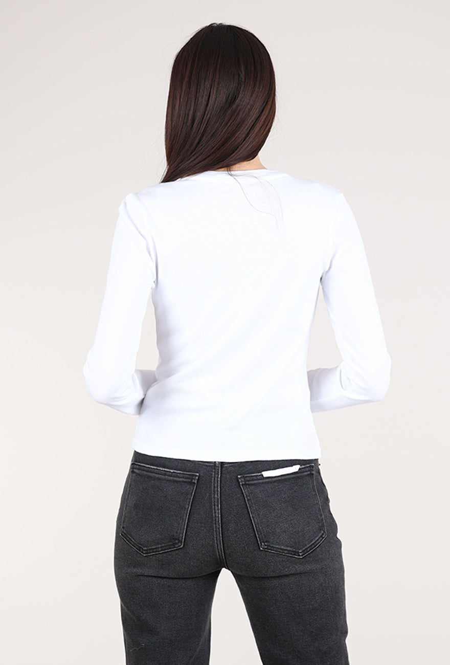 Mododoc Open Crew Slim Tee, White Halo 