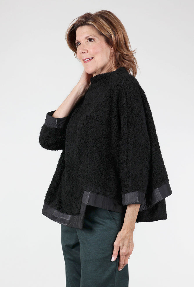 Alembika Fuzzy Squares Top, Black 