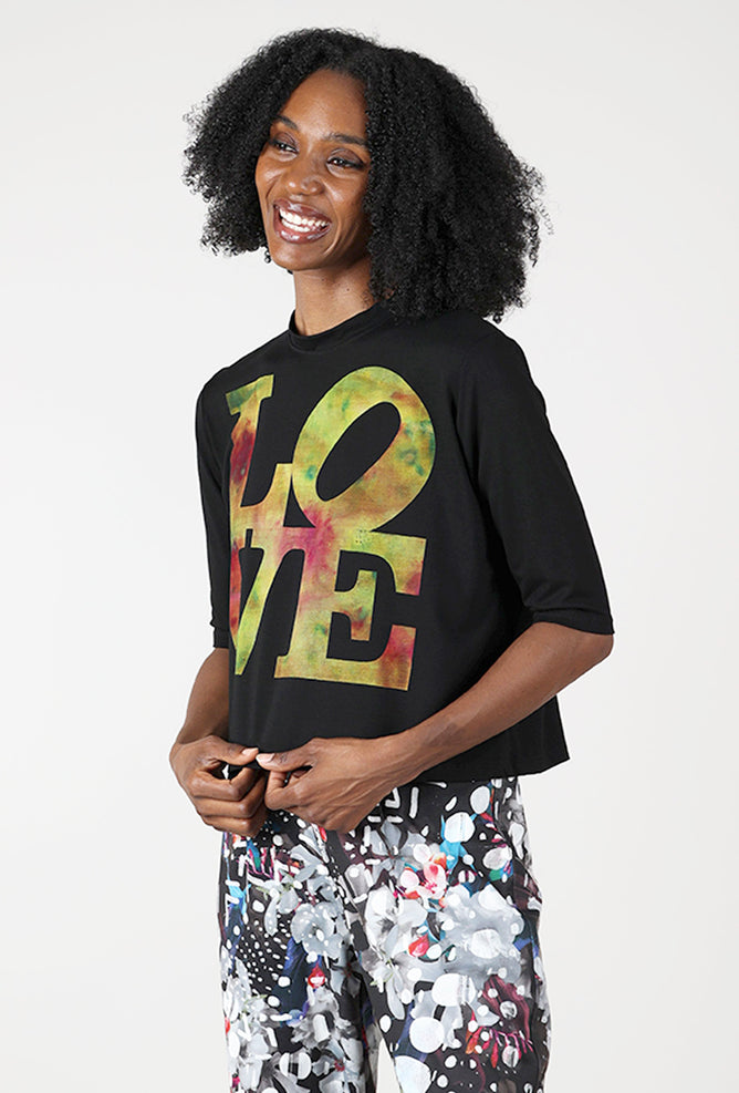 Heyne Bogut Love Tee, Black/Citrus 
