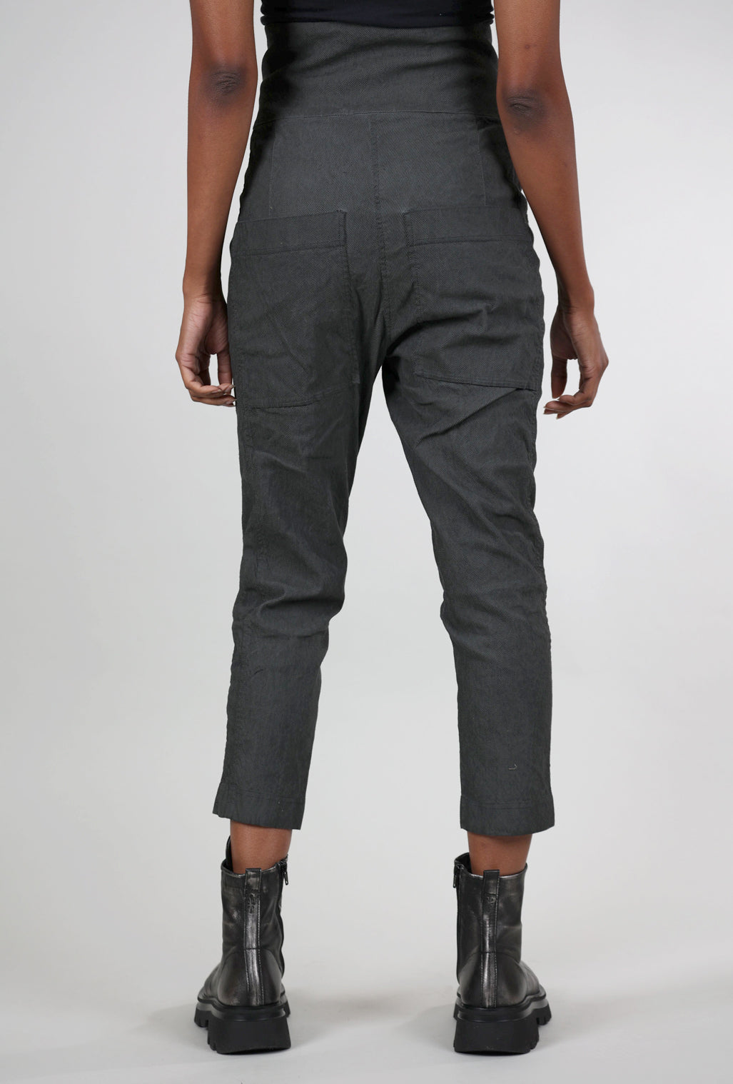 Rundholz Texture Twill Trousers, Coal Cloud 