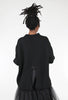 Pluslavie Chunky Knit Slit-Back Sweater, Black 