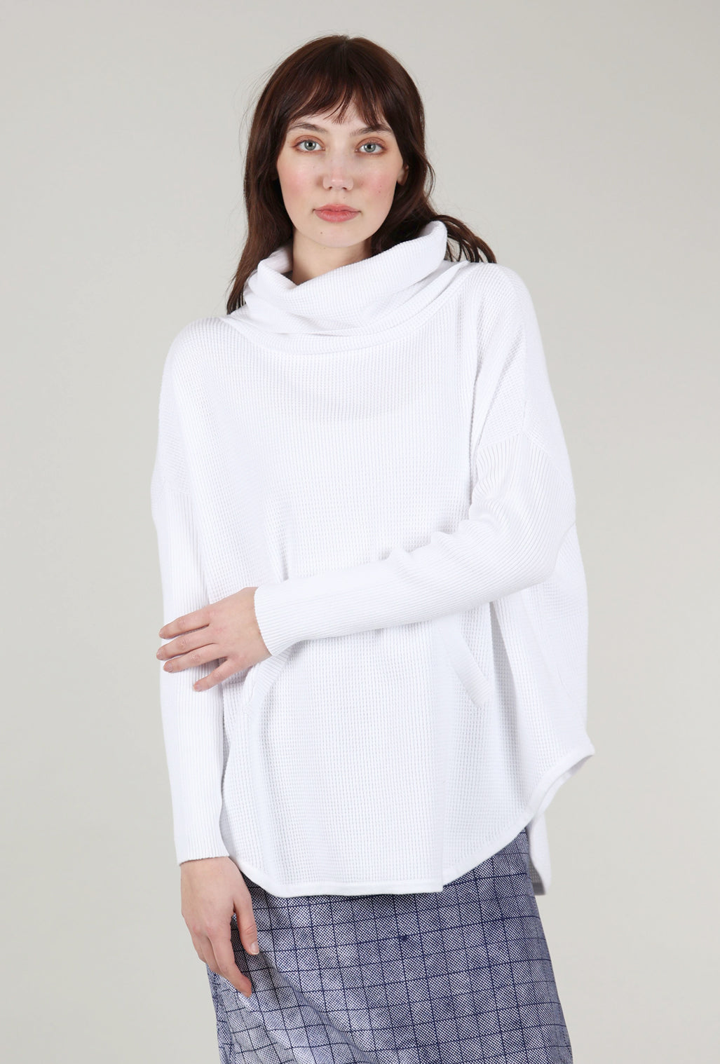 Planet Favorite Waffle Cowl, White One Size White