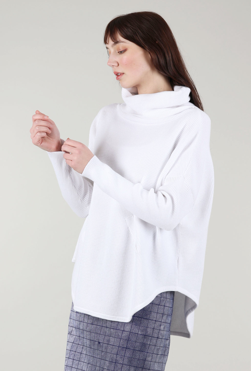 Planet Favorite Waffle Cowl, White One Size White