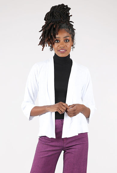 Mododoc Easy 3/4 Sleeve Cardie, White 