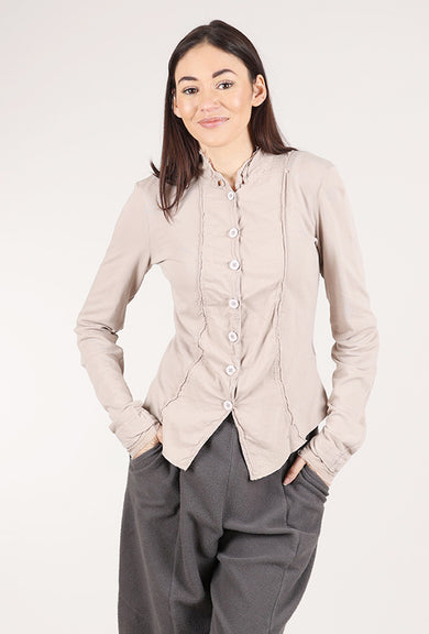 Cotton Patched Mini Penguin Jacket, Greige