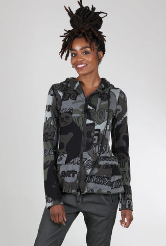 Rundholz French Terry Dressy Hoodie, Jungle Multi 