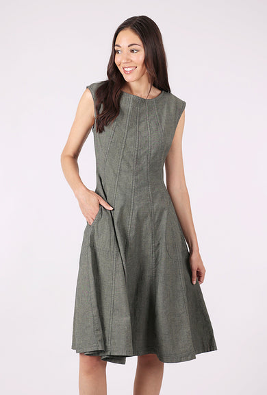 Prairie Underground New Directions in Denim Dress, Khaki 