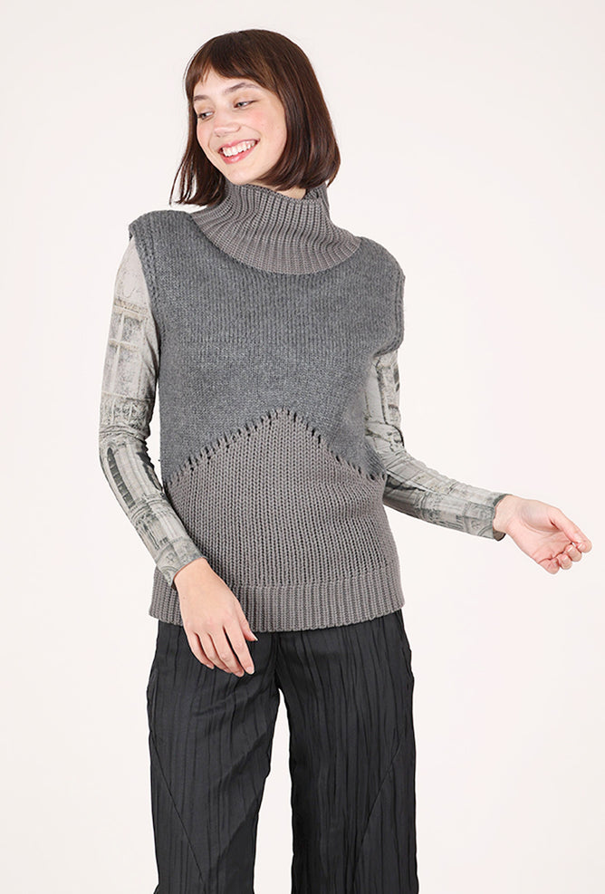 Nu Denmark Alexa Knit Vest, Gray 