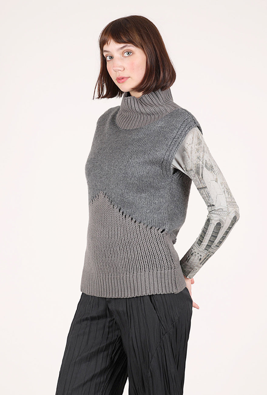Nu Denmark Alexa Knit Vest, Gray 