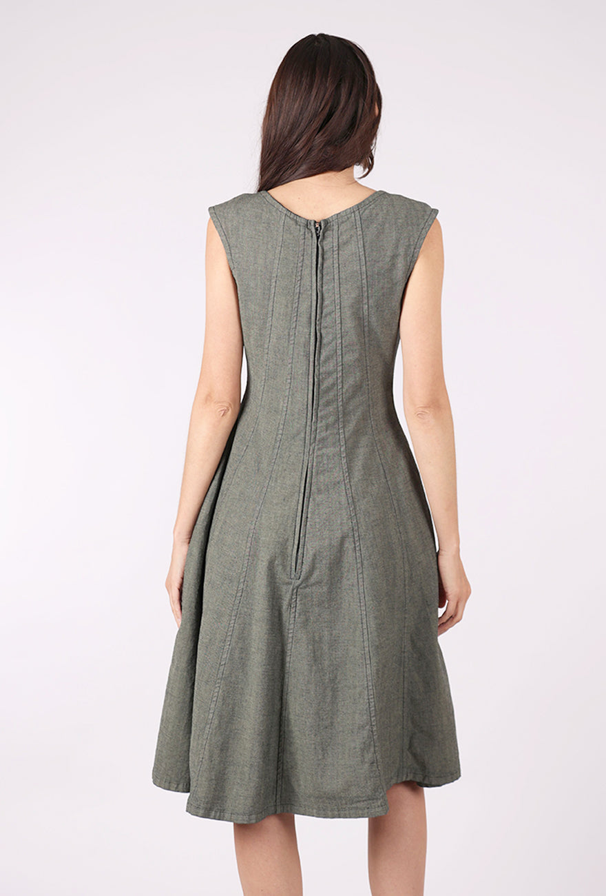 Prairie Underground New Directions in Denim Dress, Khaki 