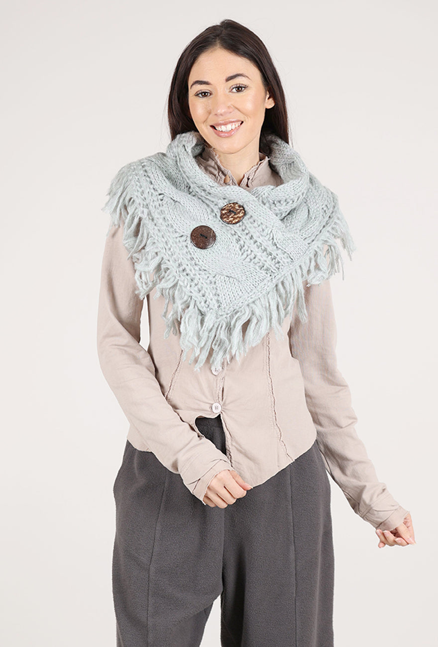 Leto Accessories Heathered Shoulder Warmer, Sage 
