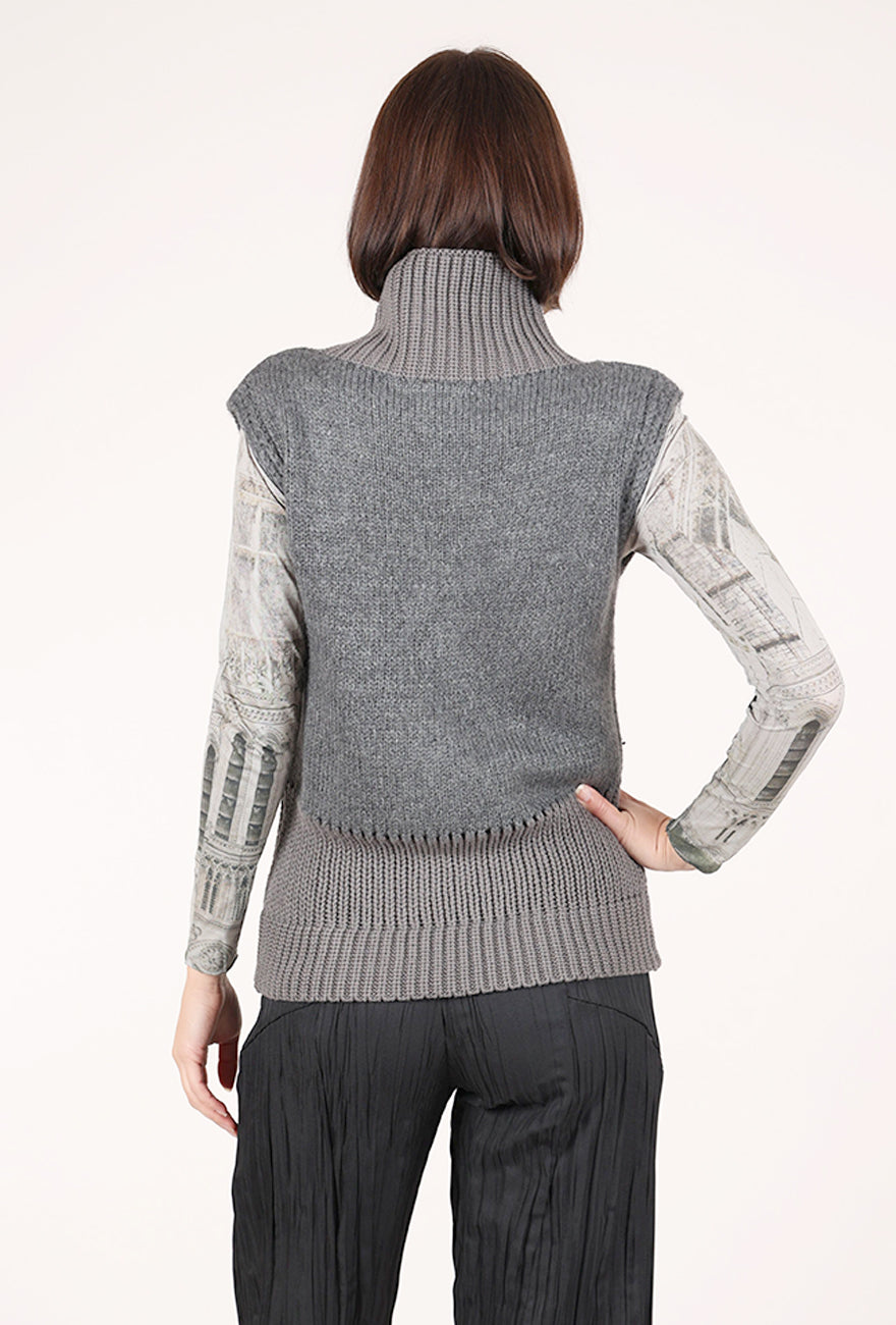 Nu Denmark Alexa Knit Vest, Gray 